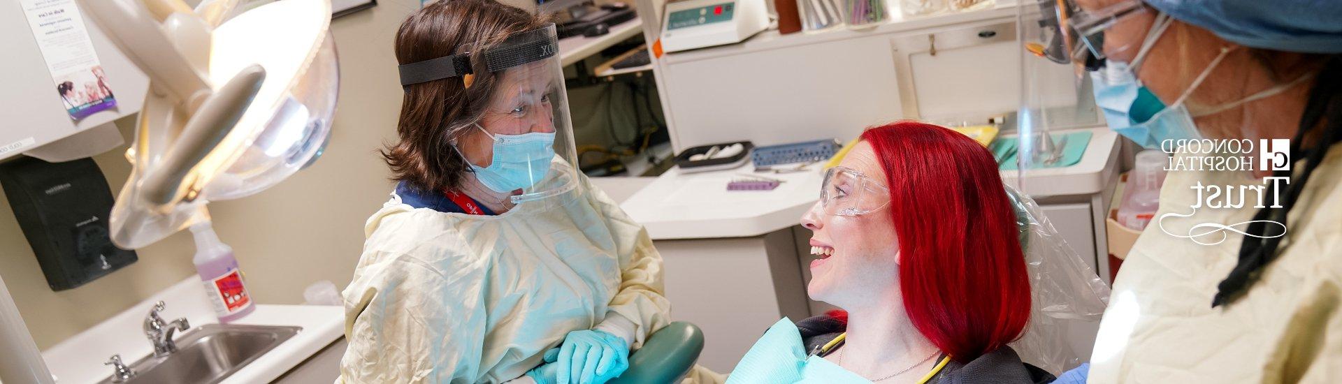 Family Health Center Dental Clinic Patient with Care Team